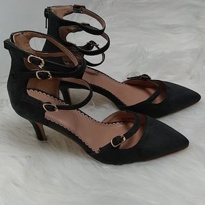 Grey Strappy Heels Size 8